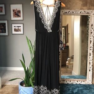 Free People Black and lace Romper